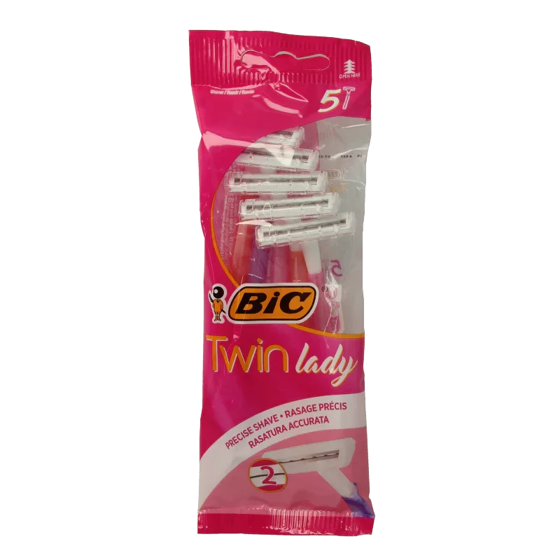 BIC Lady twin pouch mesjes 5 Stuks