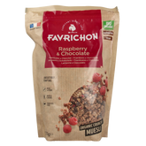 Favrichon Framboos & chocolade crunchy muesli bio 375 Gram