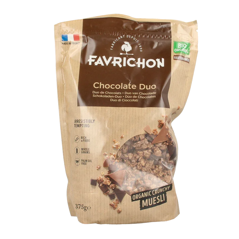 Favrichon Chocolade duo crunchy muesli 375 Gram