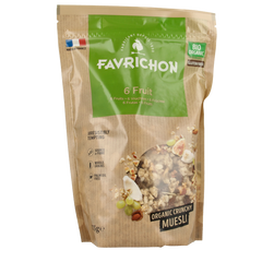Favrichon 6 Vruchten muesli bio 375 Gram