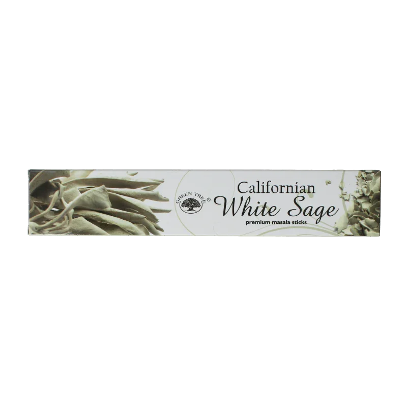 Green Tree Wierookstokjes witte salie 15 Gram