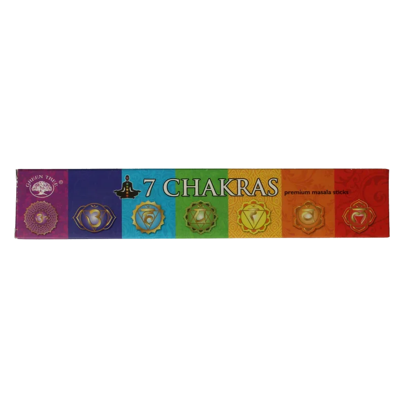 Green Tree Wierookstokjes 7 chakra 15 Gram