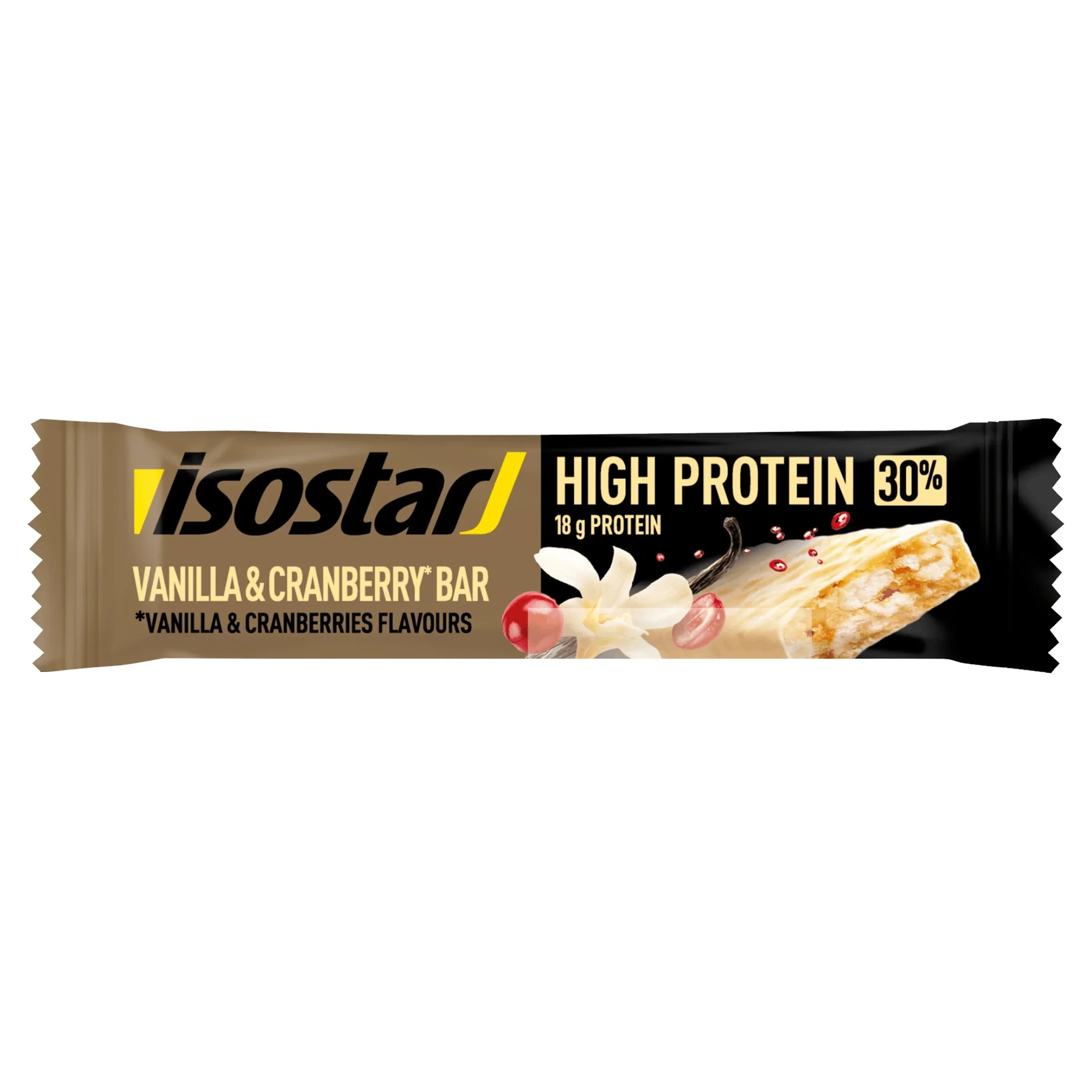 Isostar High protein 30 bar vanilla & cranberry 55 Gram