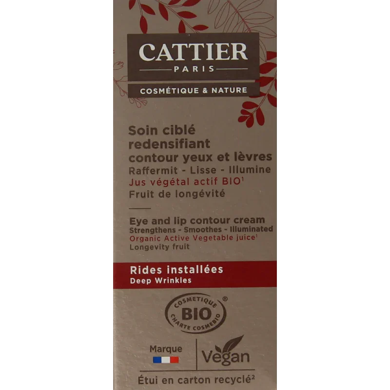 Cattier Oog- en lipcontour bio 15 Milliliter