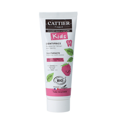 Cattier Tandpasta framboos 2-6 jaar 50 Milliliter