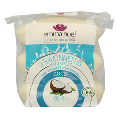Emma Noel Cocos zeep 3 Stuks