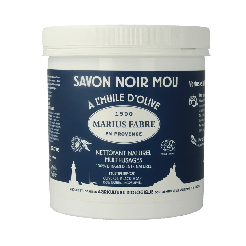Marius Fabre Savon noir lavoir zwarte zeep pot 1 Kilogram