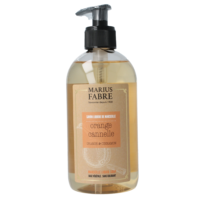 Marius Fabre Zeep sinaasappel-kaneel met pomp 400 Milliliter