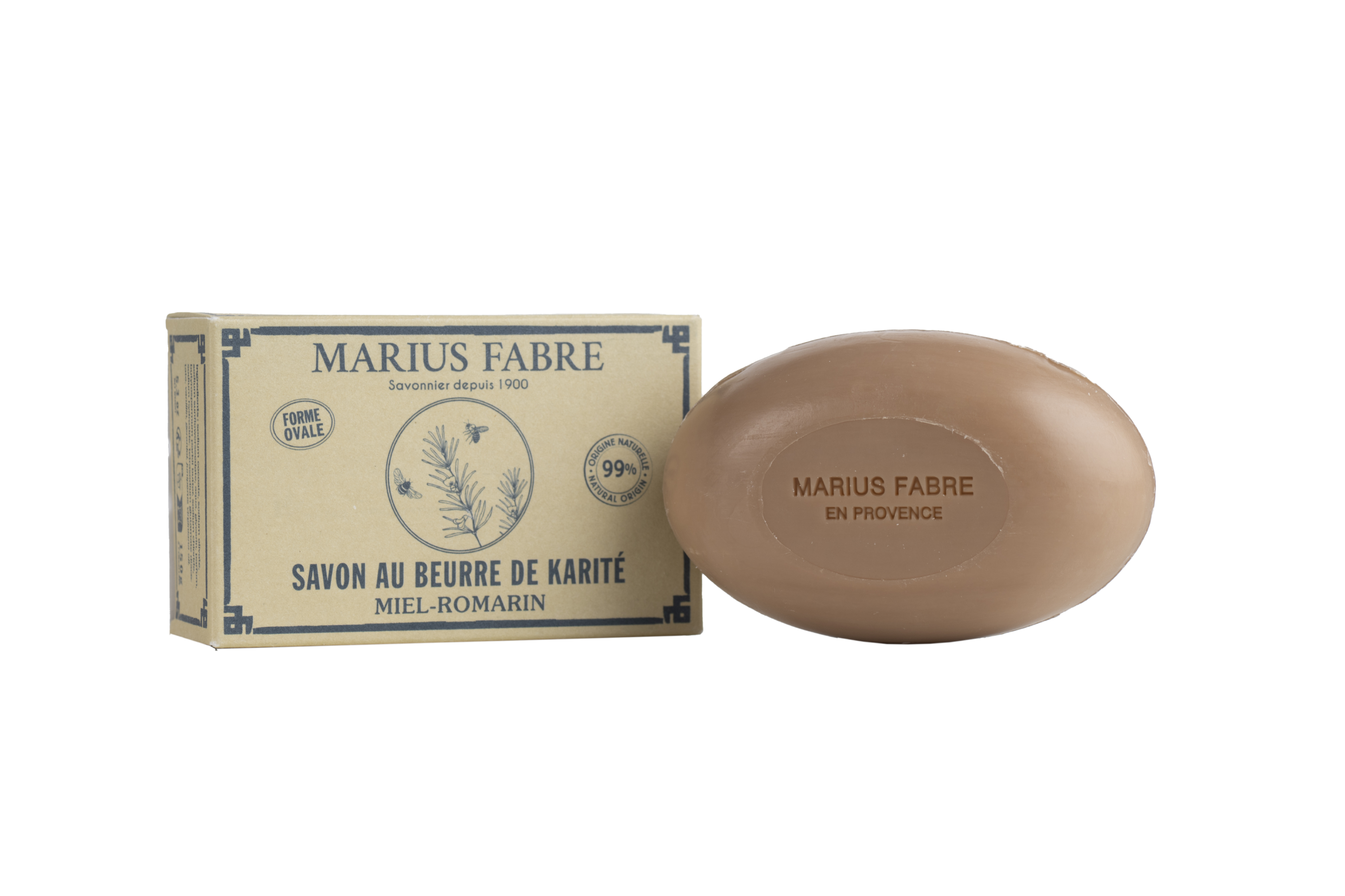 Marius Fabre Zeep ovaal honing rozemarijn 150 Gram