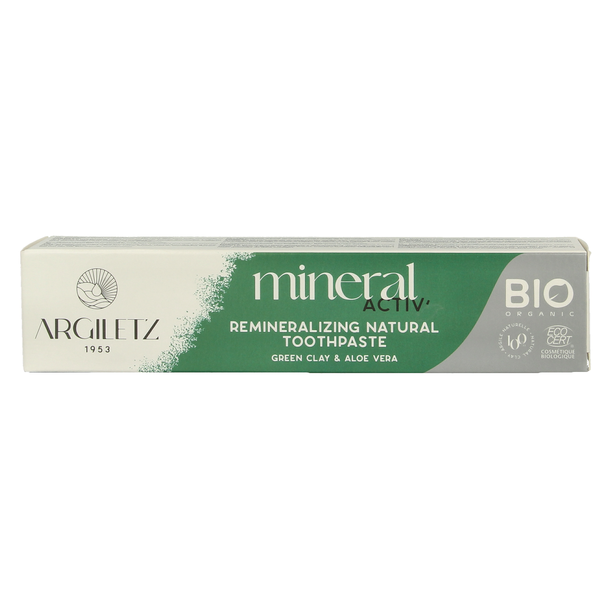 Argiletz Tandpasta neutraal aloe vera muntvrij 75.00 Milliliter