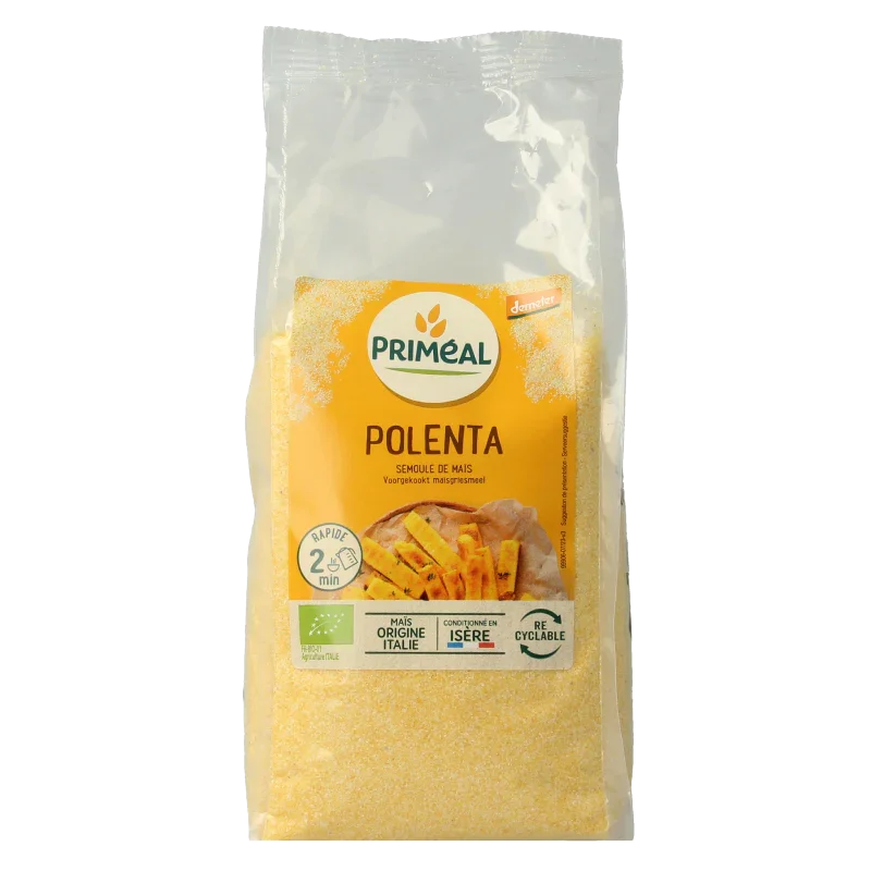 Primeal Polenta voorgekookte maisgriesmeel bio 500 Gram