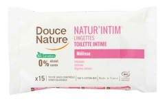 Douce Nature Intieme hygienische doekjes katoen bio 15 Stuks