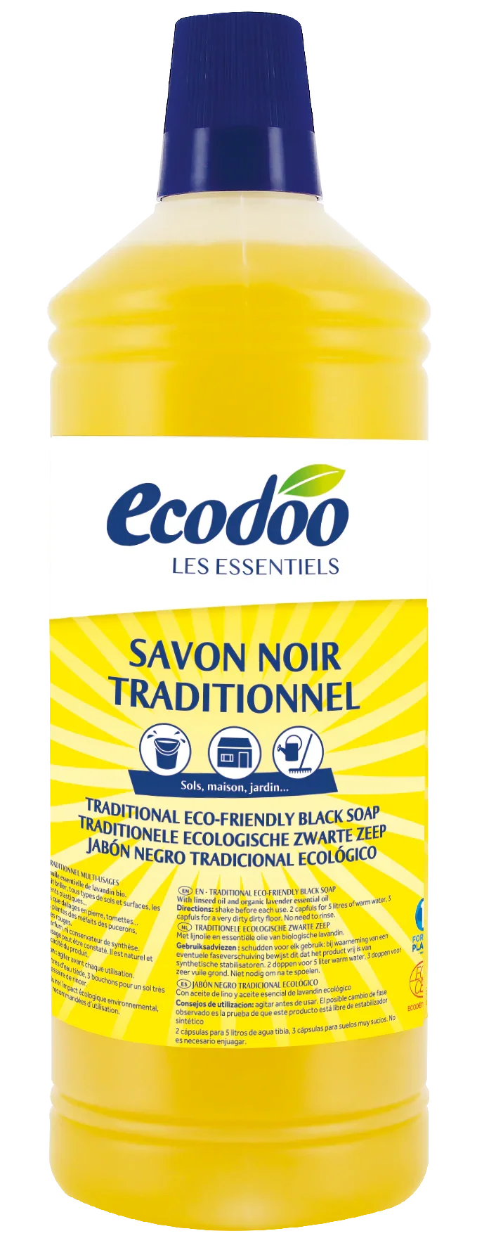 Ecodoo Zwarte zeep eco 1 Liter