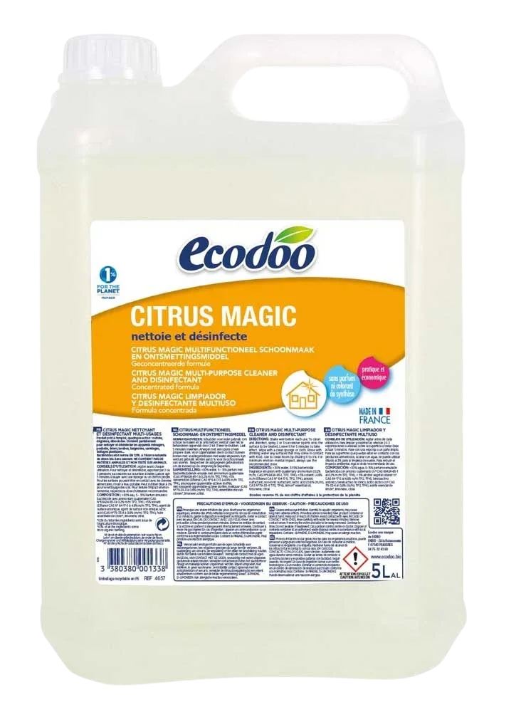 Ecodoo Schoonmaakmiddel citrus navul jerrycan bio 5 Liter