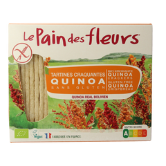 Pain Des Fleurs Krokante crackers quinoa glutenvrij bio 150.00 Gram
