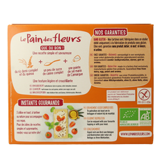 Pain Des Fleurs Krokante crackers quinoa glutenvrij bio 150.00 Gram