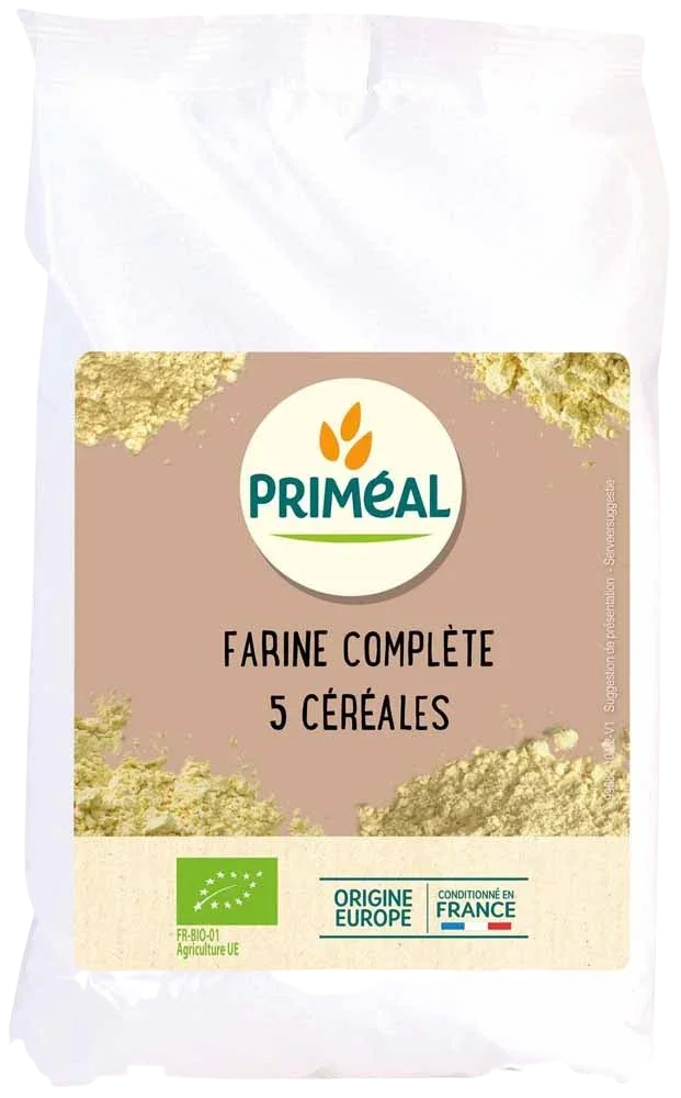 Primeal Volkoren 5-granenmeel bio 1 Kilogram