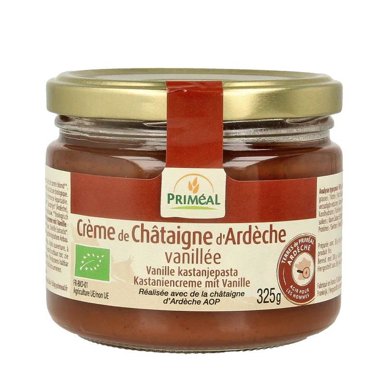 Primeal Kastanjecreme vanille bio 325 Gram