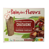 Pain Des Fleurs Krokante crackers kastanje glutenvrij bio 150 Gram