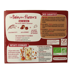 Pain Des Fleurs Krokante crackers kastanje glutenvrij bio 150.00 Gram