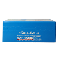 Pain Des Fleurs Krokante crackers boekweit zoutloos glutenvrij bio 150 Gram