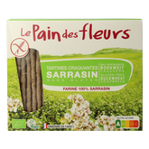 Pain Des Fleurs Krokante crackers boekweit glutenvrij bio 150 Gram