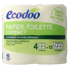 Ecodoo Toiletpapier compact ecologisch bio 4 Stuks