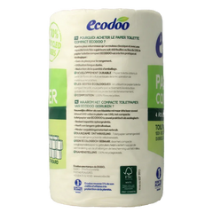 Ecodoo Toiletpapier compact ecologisch bio 4 Stuks