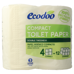 Ecodoo Toiletpapier compact ecologisch bio 4 Stuks