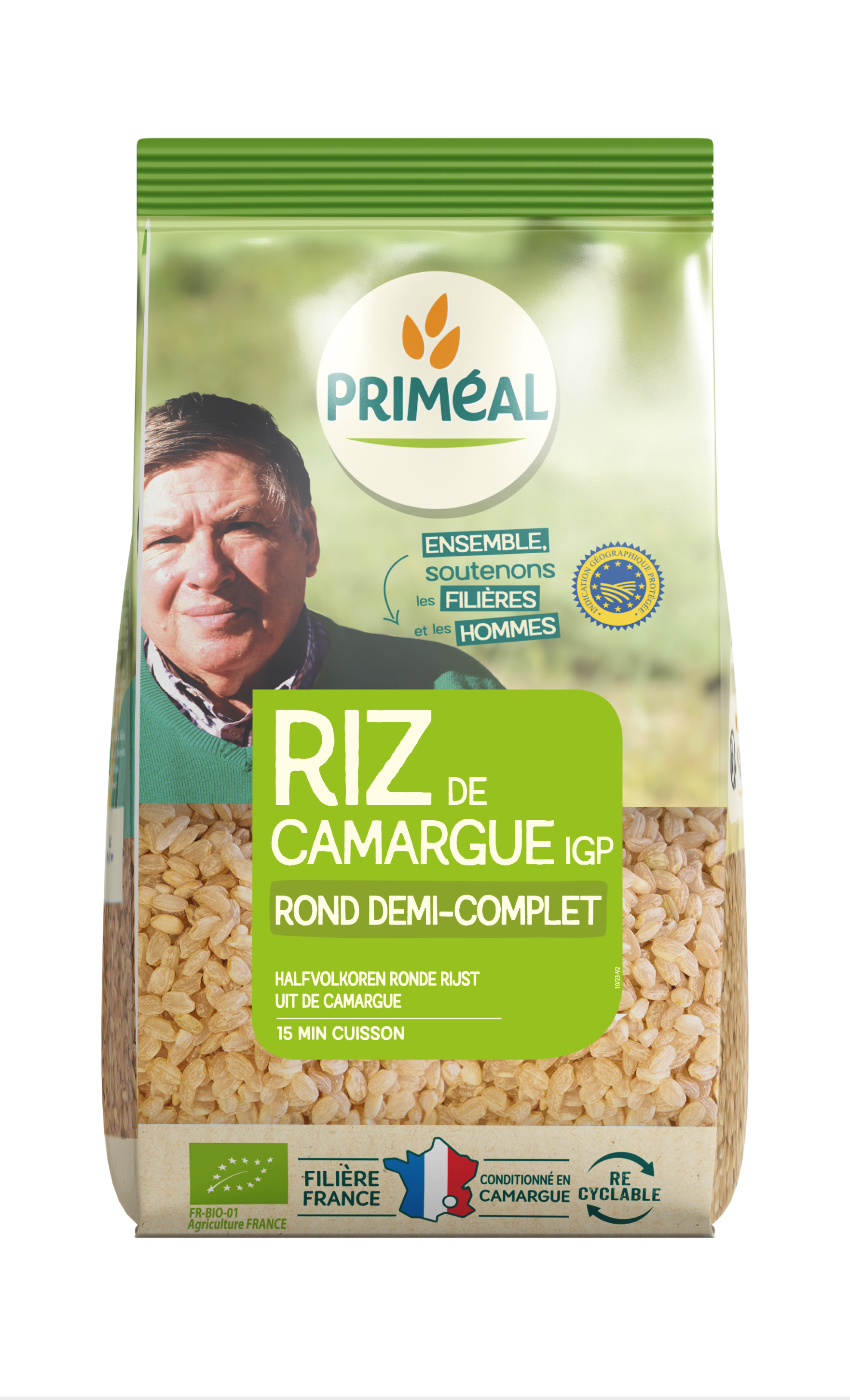 Primeal Halfvolkoren ronde rijst camargue bio 1.00 Kilogram