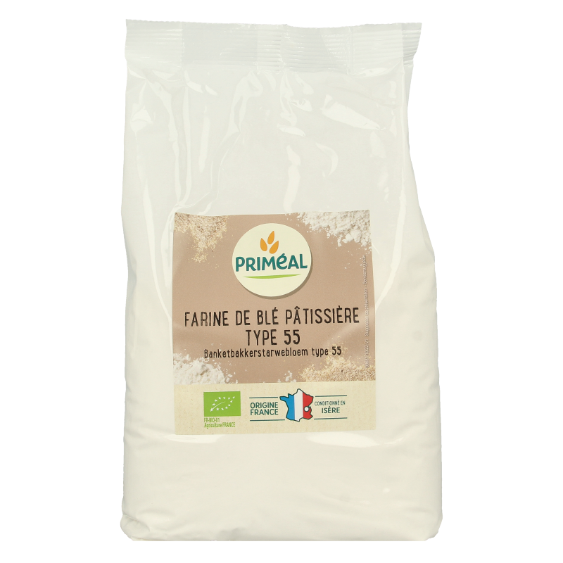 Primeal Banketbakkers tarwebloem T55 bio 1 Kilogram
