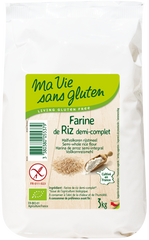 Ma Vie Sans Rijstmeel halfvolkoren glutenvrij bio 3 Kilogram