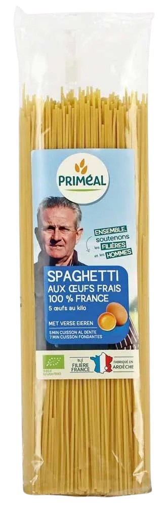 Primeal Spaghetti met verse eieren bio 500 Gram