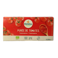 Primeal Tomatenpuree passata 200 gram bio 3 Stuks