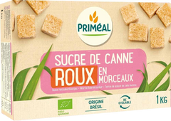 Primeal Bruine rietsuiker klontjes bio 1 Kilogram