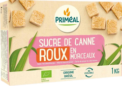 Primeal Bruine rietsuiker klontjes bio 1 Kilogram