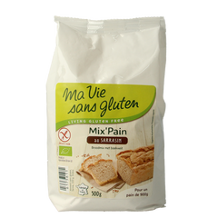 Ma Vie Sans Broodmeel met boekweit glutenvrij bio 500 Gram