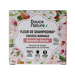 Douce Nature Shampoo bar normaal haar met zoete amandel bio 85 Gram