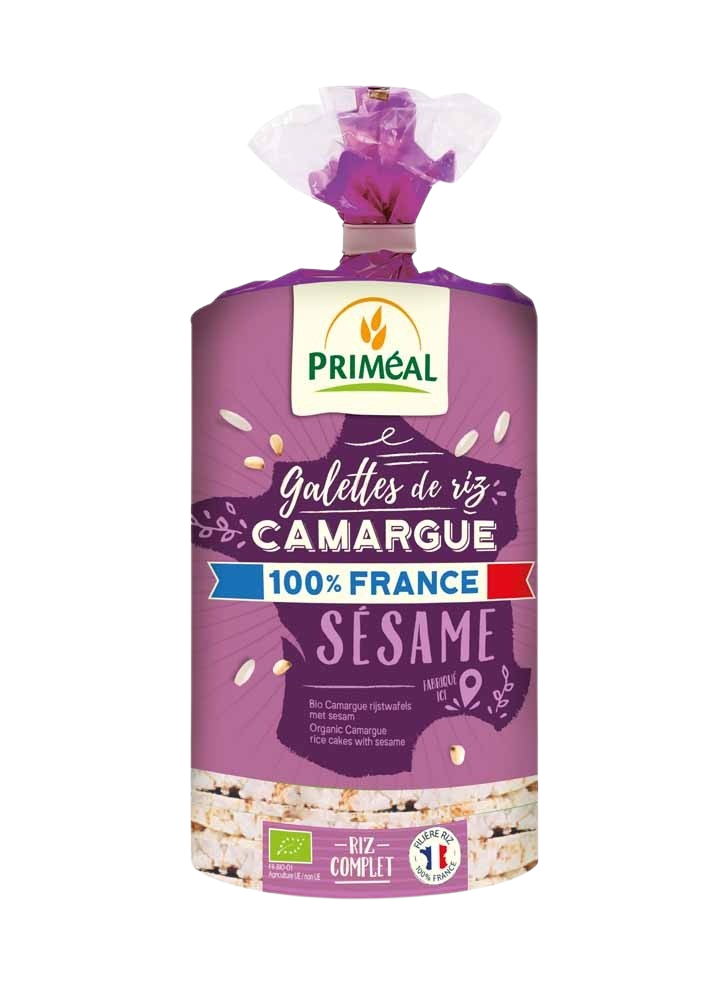 Primeal Rice cakes camargue with sesam bio 130.00 Gram