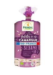 Primeal Rice cakes camargue with sesam bio 130.00 Gram