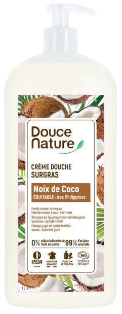 Douce Nature Douchecreme kokos bio 1.00 Liter