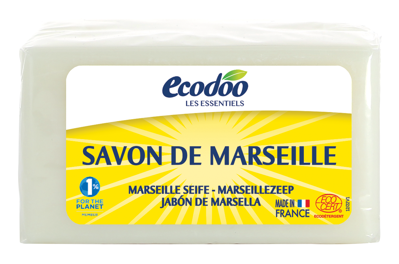 Ecodoo Marseillezeep bio 400 Gram