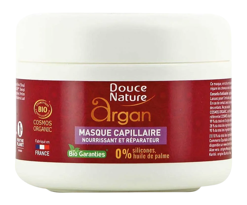Douce Nature Haarmasker capillaire argan bio 200 Milliliter