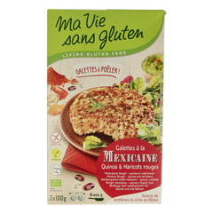 Ma Vie Sans Mexicaanse quinoaburgers 2 x 100g glutenvrij bio 2 Stuks