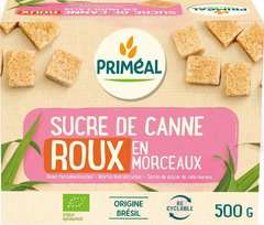 Primeal Bruine rietsuiker klontjes 500.00 Gram