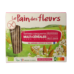 Pain Des Fleurs Krokante crackers meergranen glutenvrij bio 150.00 Gram