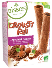 Bisson Crousty roll choco hazelnoot bio 125.00 Gram
