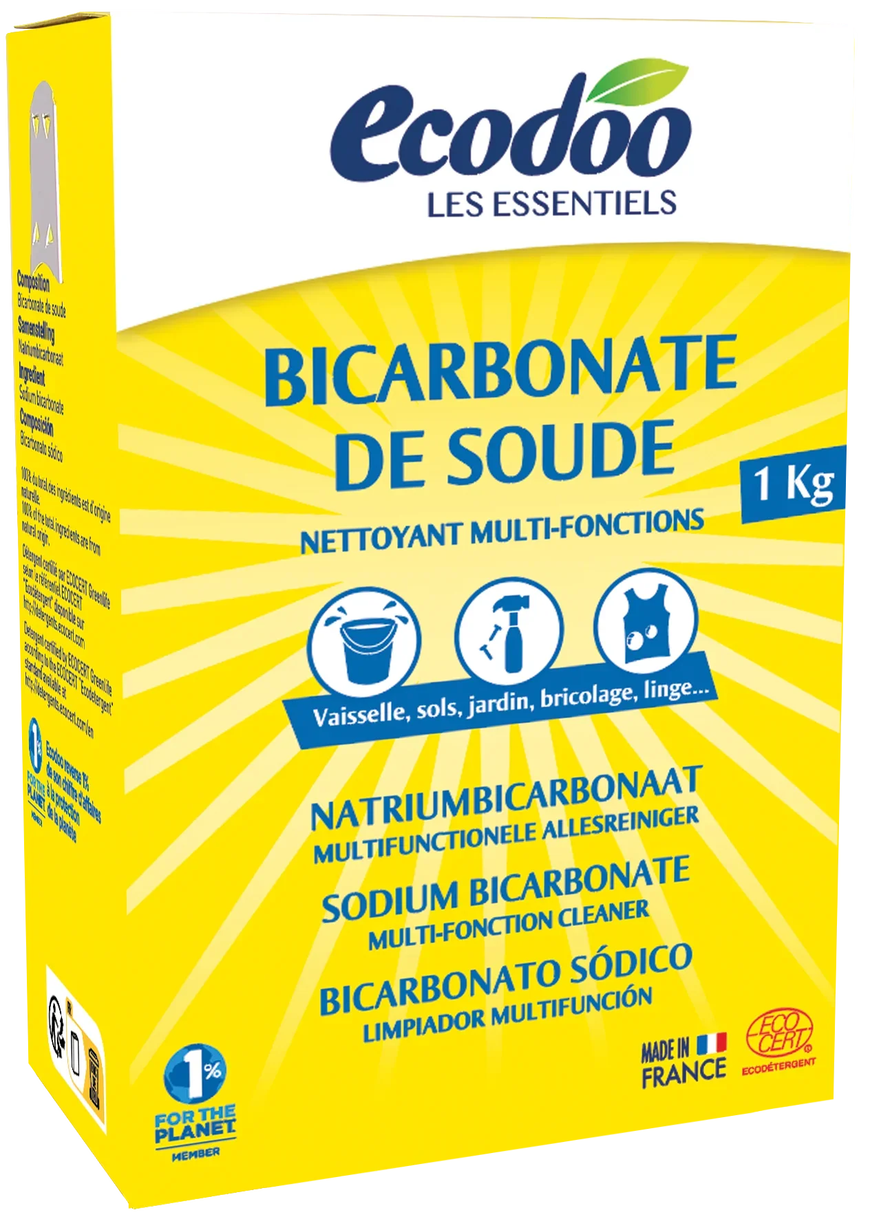 Ecodoo Zuiveringszout natriumbicarbonaat eco 1 Kilogram