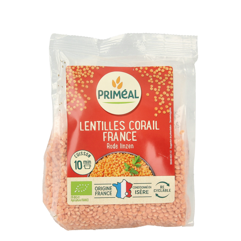 Primeal Rode linzen bio 250.00 Gram