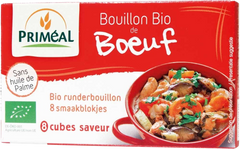 Primeal Runderbouillon blokjes 10 gram bio 8 Stuks